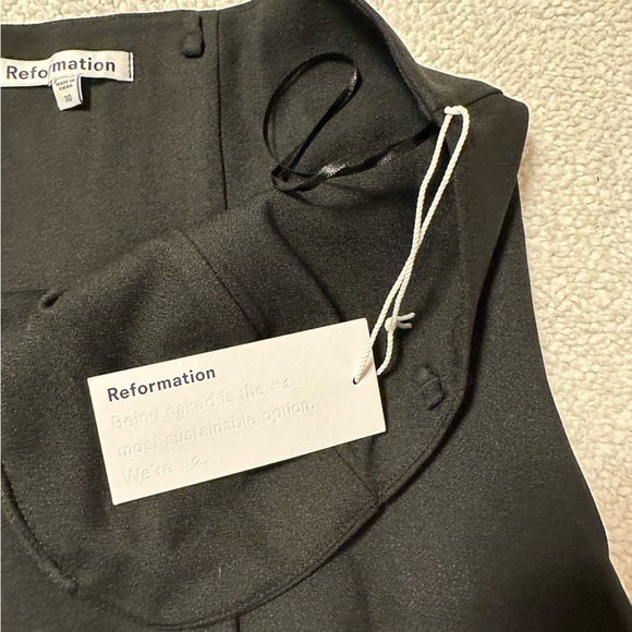 Reformation Black Sweetheart Strapless Joline Mini Dress - Picture 10 of 14